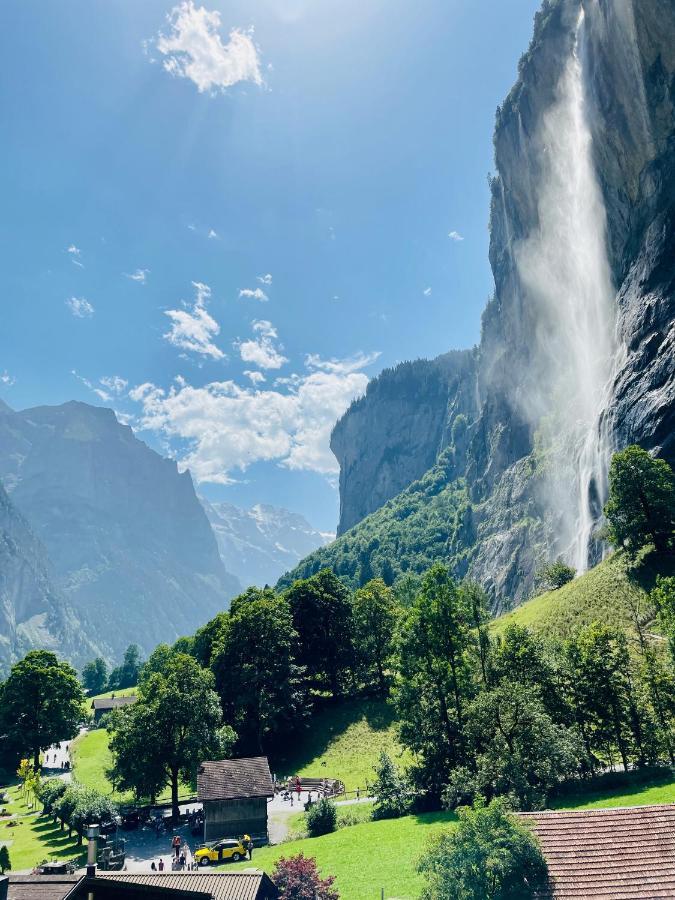 Breathtaking Waterfall Apartment Lauterbrunnen Exterior foto