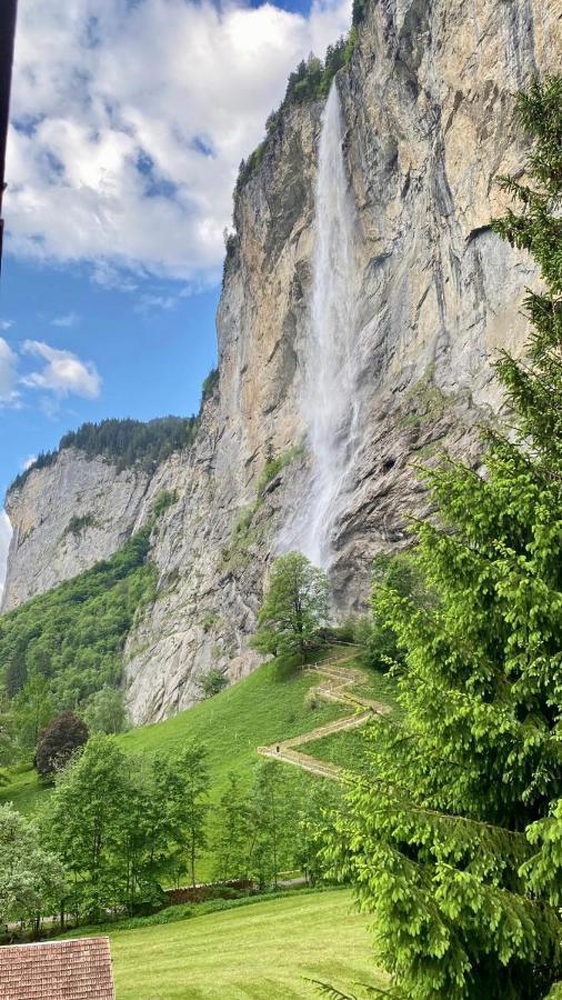 Breathtaking Waterfall Apartment Lauterbrunnen Exterior foto