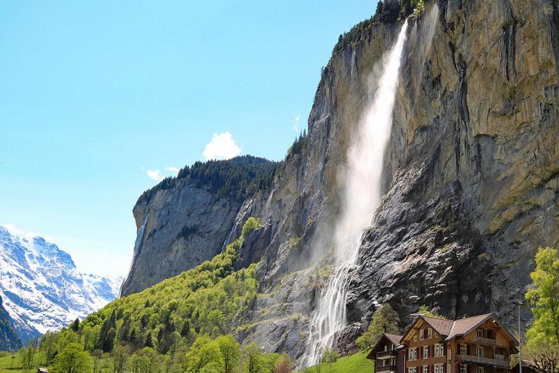 Breathtaking Waterfall Apartment Lauterbrunnen Exterior foto