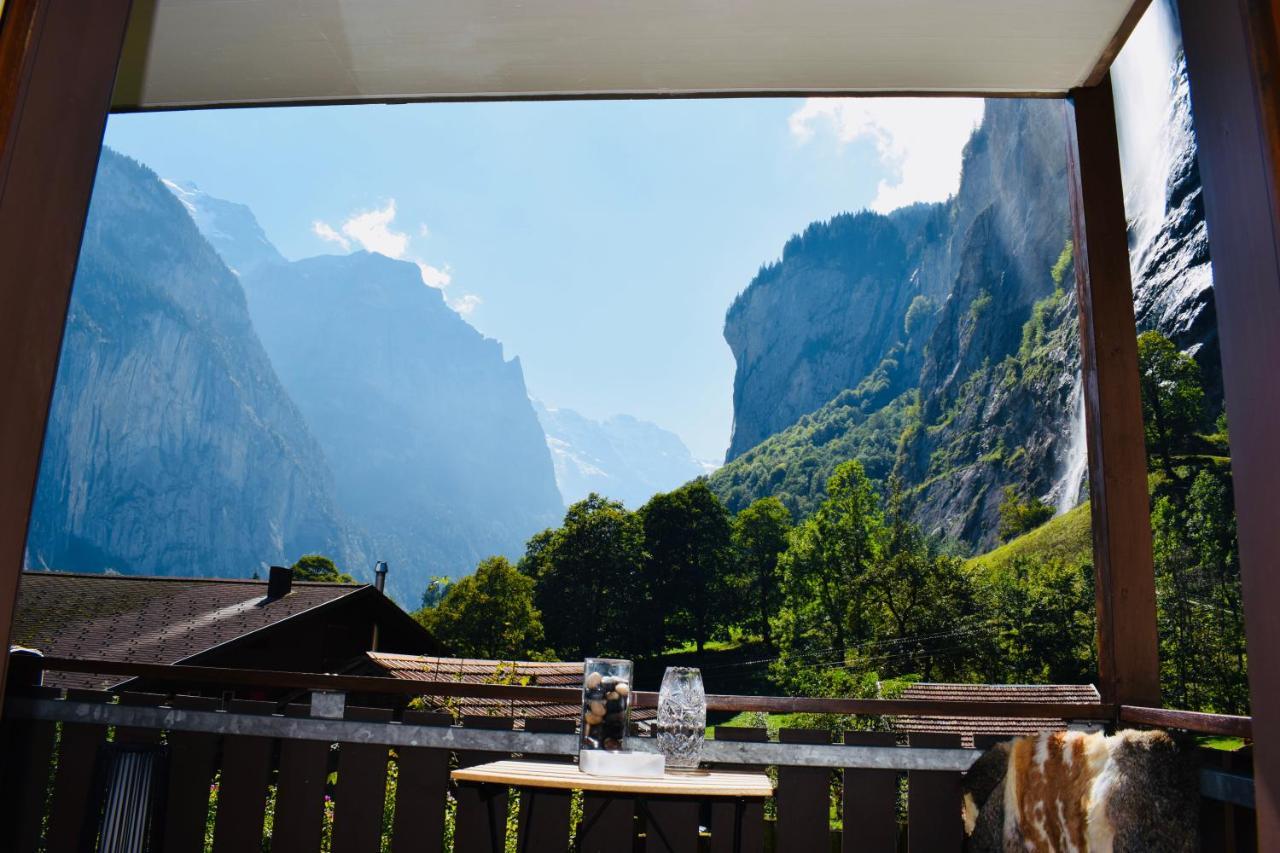 Breathtaking Waterfall Apartment Lauterbrunnen Exterior foto